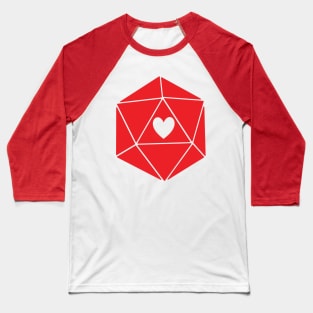 D20 Heart Baseball T-Shirt